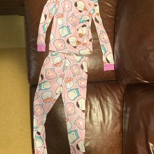 Squishmallows Pink and Purple Kids Pajama Set